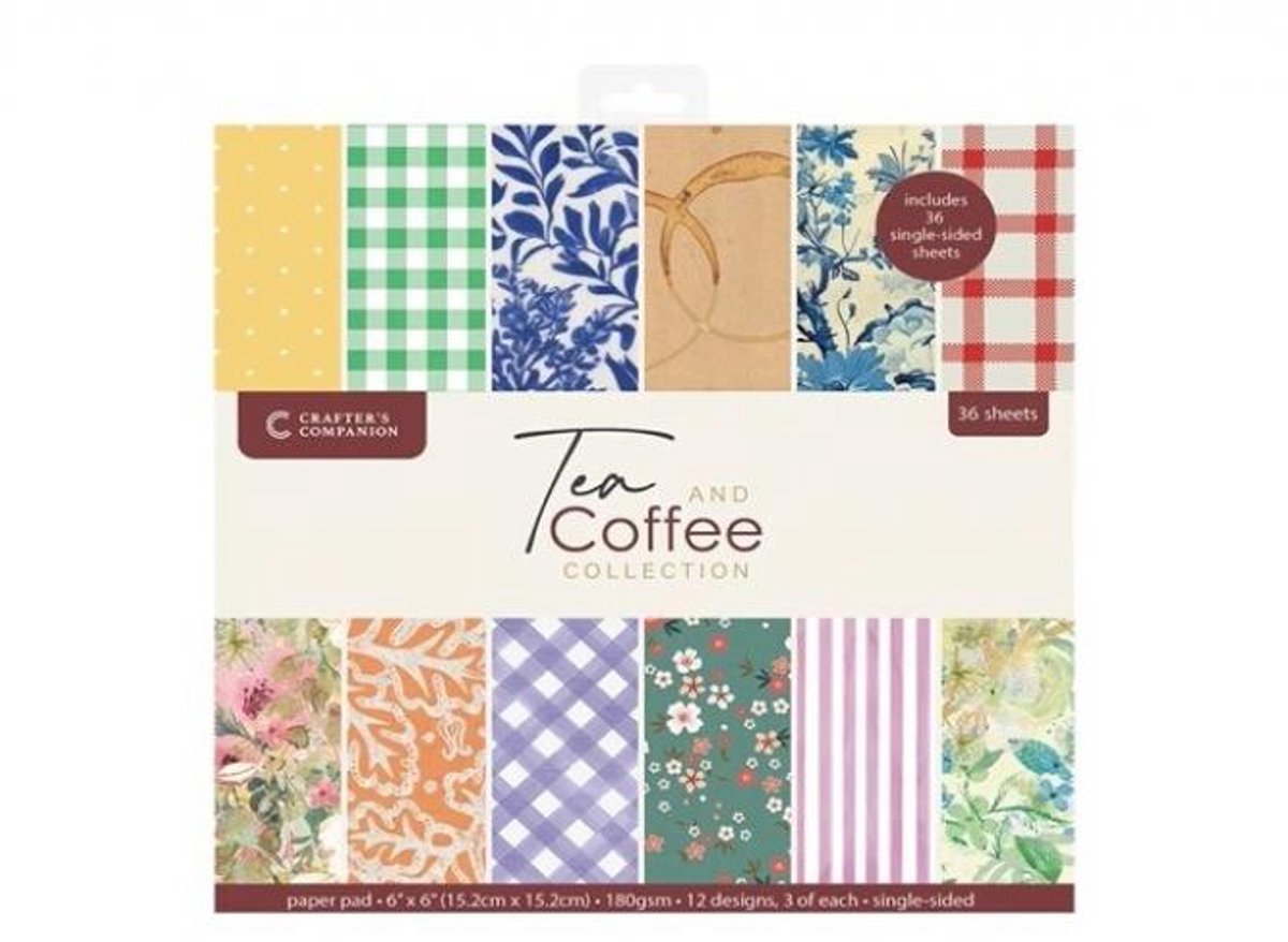 CC - Tea&Coffee Mini Collection - Paperpad 15x15 cm